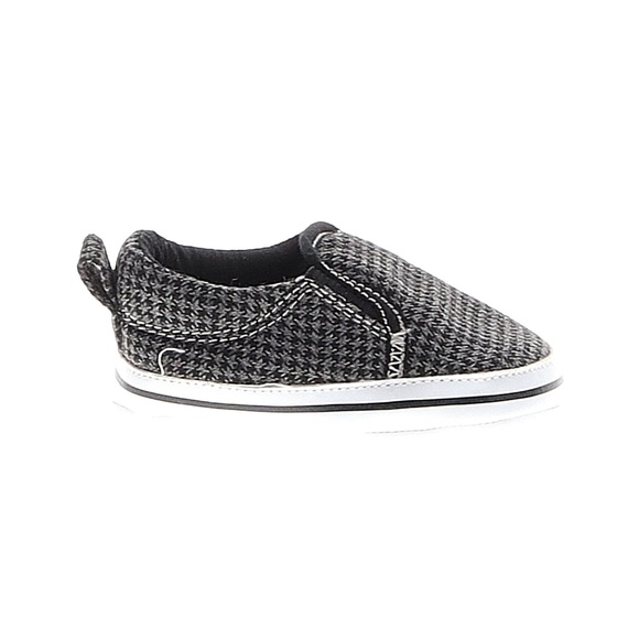 Carter's Tennis Shoe Sneaker Slippers Black, Grey,White Houndstooth Checks Plaid - Picture 1 of 2